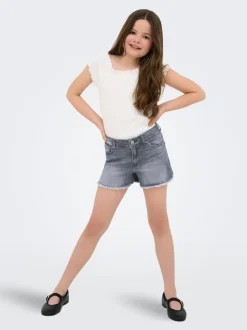 KOGROBYN Gerade geschnitten Jeans-Shorts