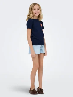 KOGROBYN Hohe Taille Normal geschnitten Jeans-Shorts