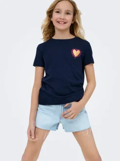 KOGROBYN Hohe Taille Normal geschnitten Jeans-Shorts