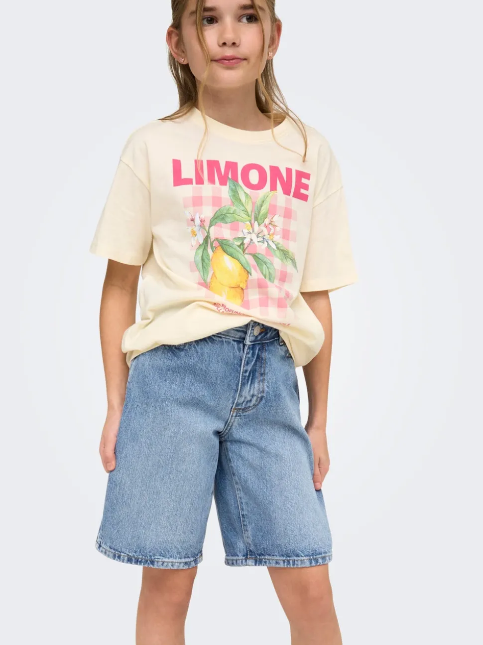 KOGSONNY Hohe Taille Normal geschnitten Jeans-Shorts