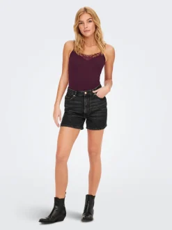 Normal geschnitten Rundhals Tank-Top