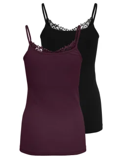 Normal geschnitten Rundhals Tank-Top