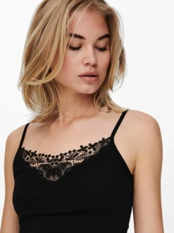 Normal geschnitten Rundhals Tank-Top