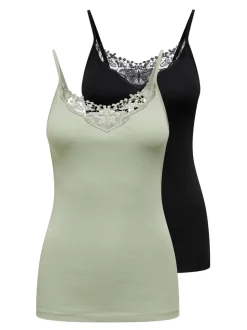 Normal geschnitten Rundhals Tank-Top