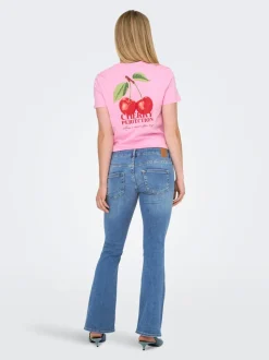 OLMBLUSH Mittlere Taille Flared Jeans