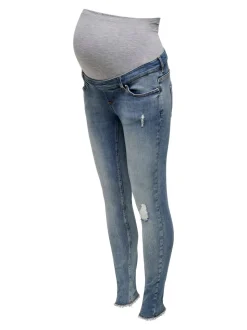 OLMBLUSH Mittlere Taille Skinny Fit Knöchellang Jeans