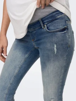 OLMBLUSH Mittlere Taille Skinny Fit Knöchellang Jeans