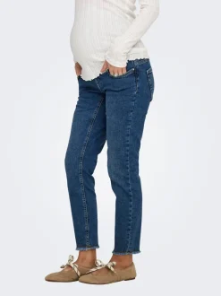 OLMBLUSH Mittlere Taille Skinny Fit Knöchellang Jeans