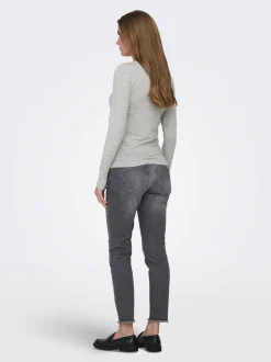 OLMBLUSH Mittlere Taille Skinny Fit Knöchellang Jeans