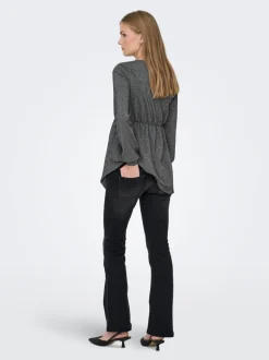 OLMBLUSH Mittlere Taille Flared Jeans