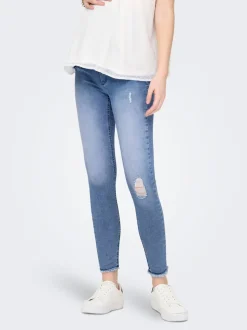 OLMBLUSH Mittlere Taille Skinny Fit Knöchellang Jeans