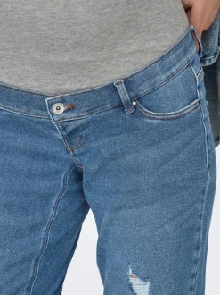 OLMCATWALK Hohe Taille Hohe Taille Knöchellang Jeans