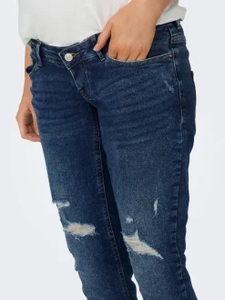 OLMENEDA Hohe Taille Gerade geschnitten Knöchellang Jeans