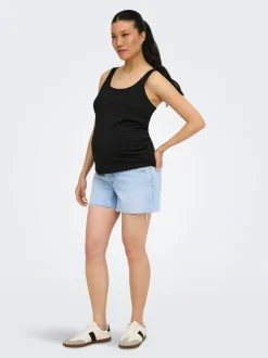 OLMGABI Mittlere Taille Normal geschnitten Jeans-Shorts