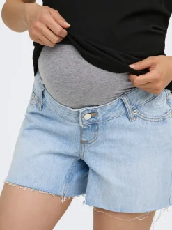 OLMGABI Mittlere Taille Normal geschnitten Jeans-Shorts