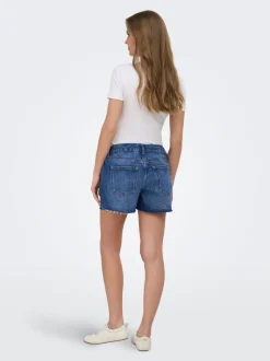 OLMGABI Mittlere Taille Normal geschnitten Jeans-Shorts