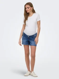OLMGABI Mittlere Taille Normal geschnitten Jeans-Shorts