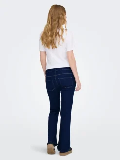 OLMLANA Hohe Taille Retro-Fit, ausgestellt Jeans
