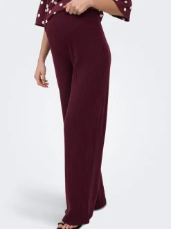 OLMLOLA Normal geschnitten Hose mit weitem Beinschnitt