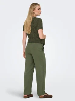 OLMSIESTA Gerade geschnitten Leinen Hose