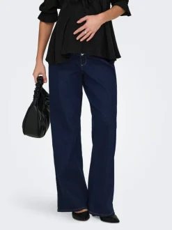 OLMSNOW Hohe Taille Weiter Beinschnitt Jeans