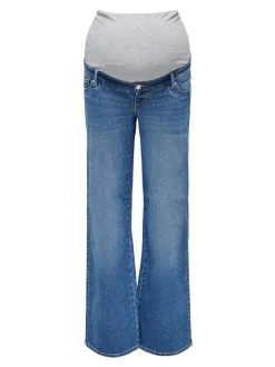 OLMSNOW Hohe Taille Weiter Beinschnitt Jeans