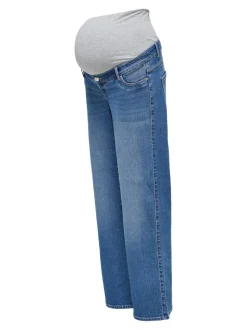 OLMSNOW Hohe Taille Weiter Beinschnitt Jeans
