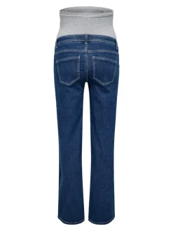 OLMWAUW Mittlere Taille Weiter Beinschnitt Jeans