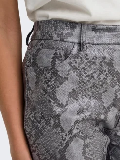 ONLAZULA Gerade geschnitten Kunstlederhosen