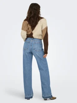 ONLBAILEY Hohe Taille Weiter Beinschnitt Jeans