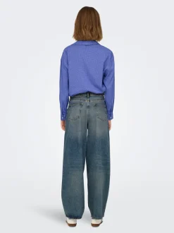 ONLBAXTER Mittlere Taille Weiter Beinschnitt Jeans
