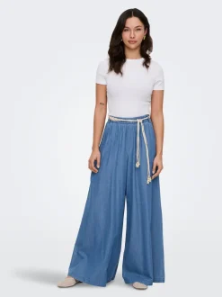 ONLBEA Hohe Taille Weiter Beinschnitt Jeans
