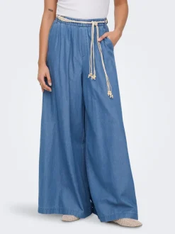 ONLBEA Hohe Taille Weiter Beinschnitt Jeans