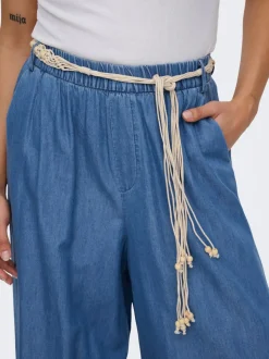 ONLBEA Hohe Taille Weiter Beinschnitt Jeans