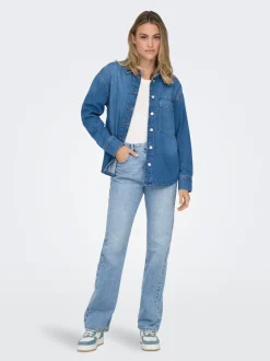 ONLBILLIE Hohe Taille Gerade geschnitten Jeans