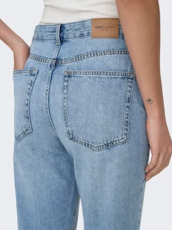 ONLBILLIE Hohe Taille Gerade geschnitten Jeans