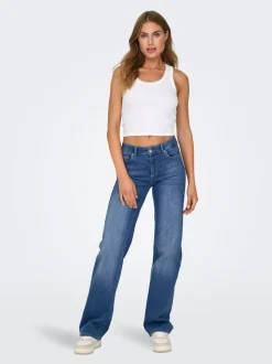 ONLBLUSH Mittlere Taille Gerade geschnitten Jeans