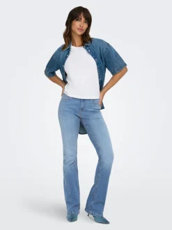 ONLBLUSH Mittlere Taille Flared Jeans