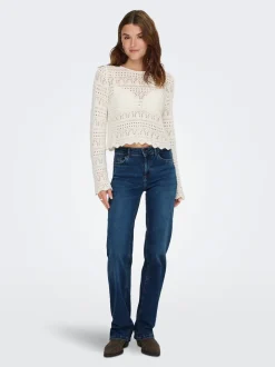 ONLBLUSH Mittlere Taille Gerade geschnitten Jeans