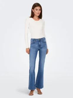 ONLBLUSH Mittlere Taille Retro-Fit, ausgestellt Jeans