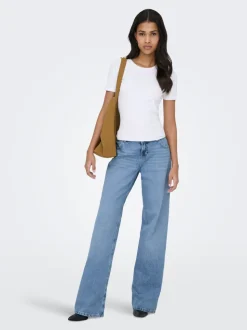 ONLBRENDA Niedrige Taille Gerade geschnitten Jeans