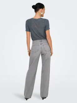 ONLBRENDA Niedrige Taille Gerade geschnitten Jeans