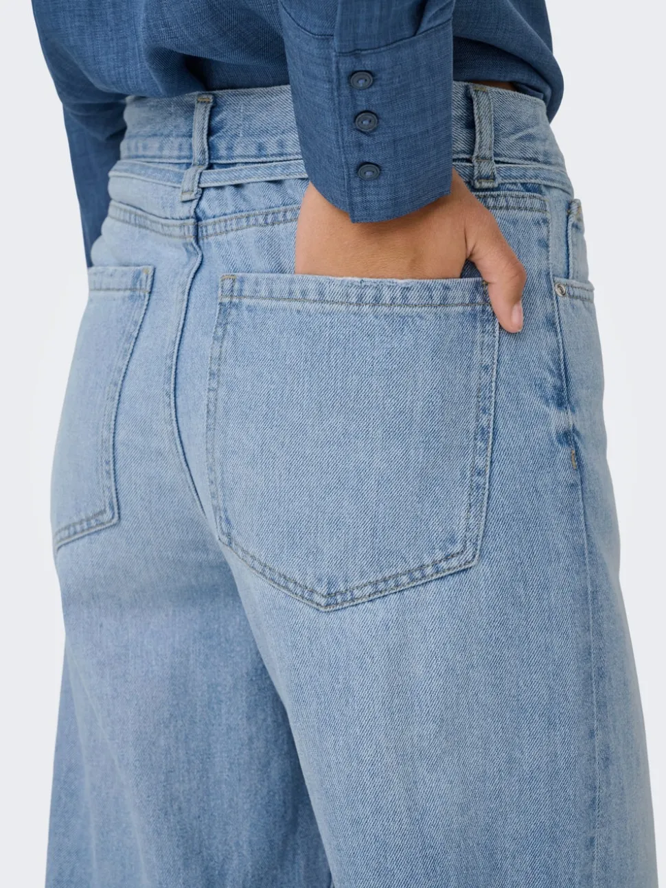 ONLBROOME Hohe Taille Weiter Beinschnitt Jeans