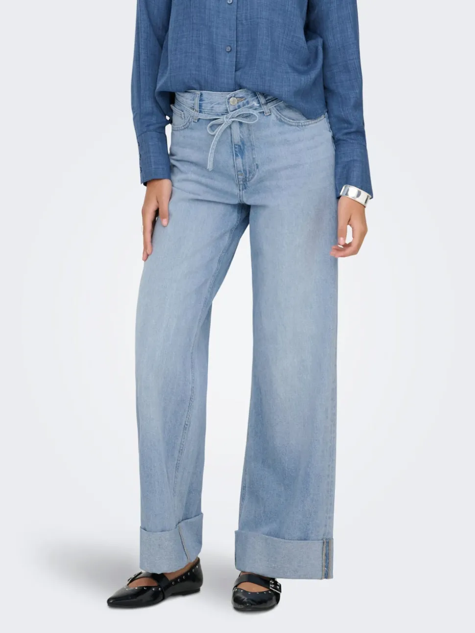 ONLBROOME Hohe Taille Weiter Beinschnitt Jeans