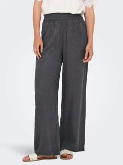 ONLBRUXELLES Gerade geschnitten Leinen Hose