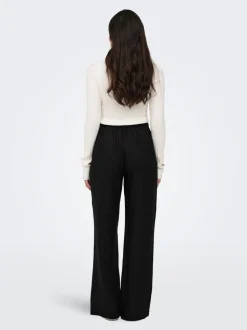 ONLBRUXELLES Gerade geschnitten Leinen Hose