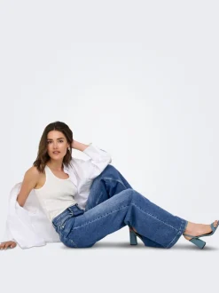 ONLCALIFORNIA Mittlere Taille Weiter Beinschnitt Jeans