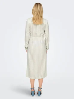 ONLCARO Leinen Midikleid
