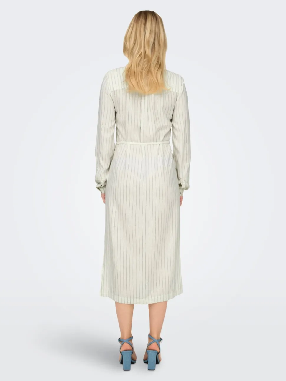 ONLCARO Leinen Midikleid