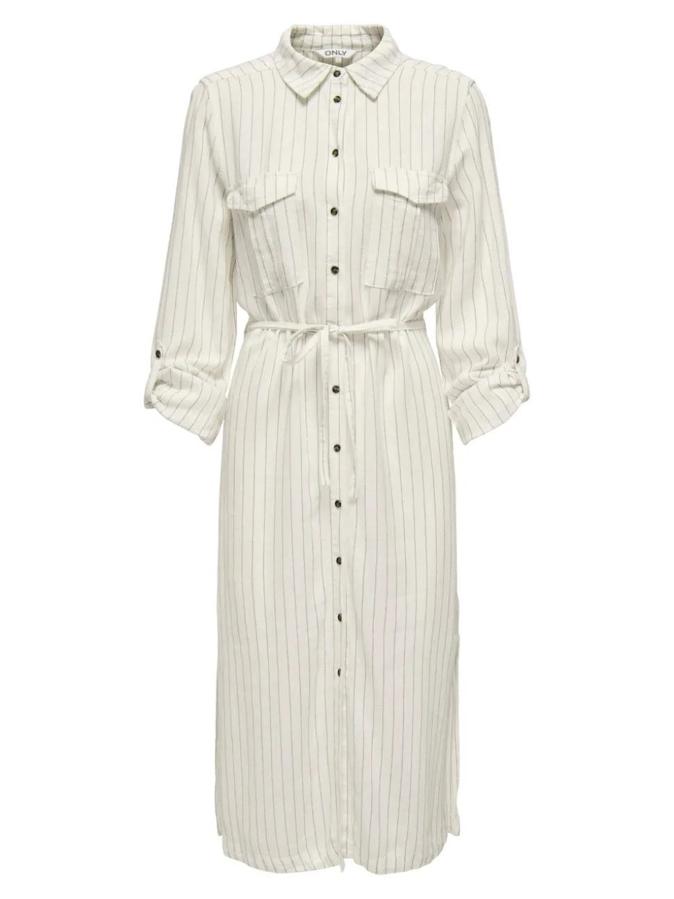 ONLCARO Leinen Midikleid